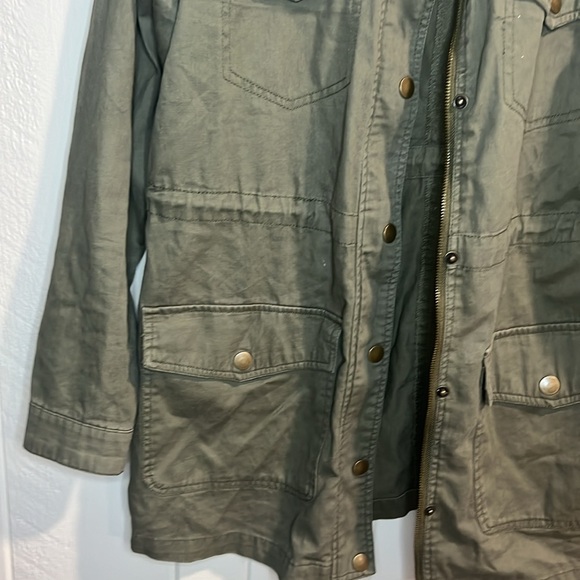 Brandon Thomas Utility Jacket Olive Green - Picture 3 of 7